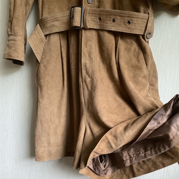 Rugby by Ralph Lauren Genuine Soft Goat Suede Romper Half-Lined - Picture 2 of 4